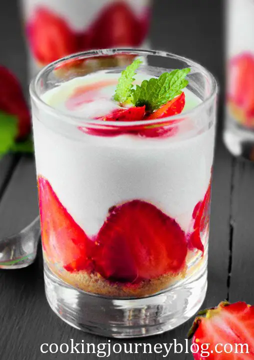 strawberry and yogurt dessert