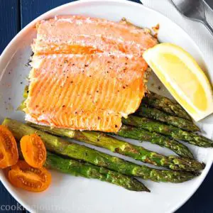 Roasted trout with asparagus – Baked trout – Fish recipes