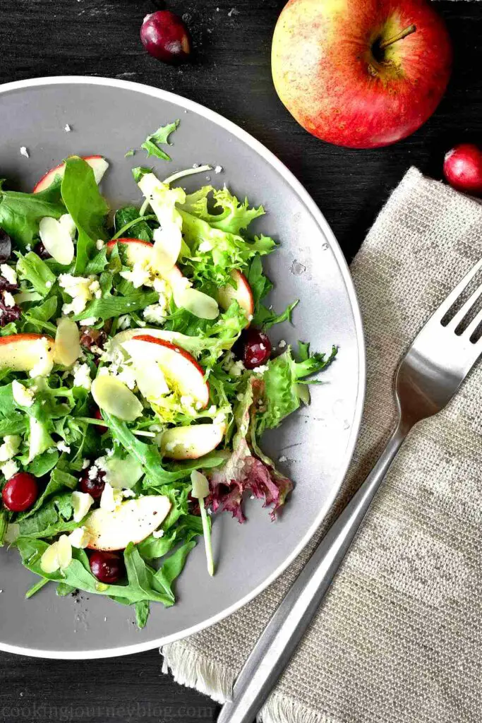 Cranberry salad recipes – Apple cranberry salad with feta