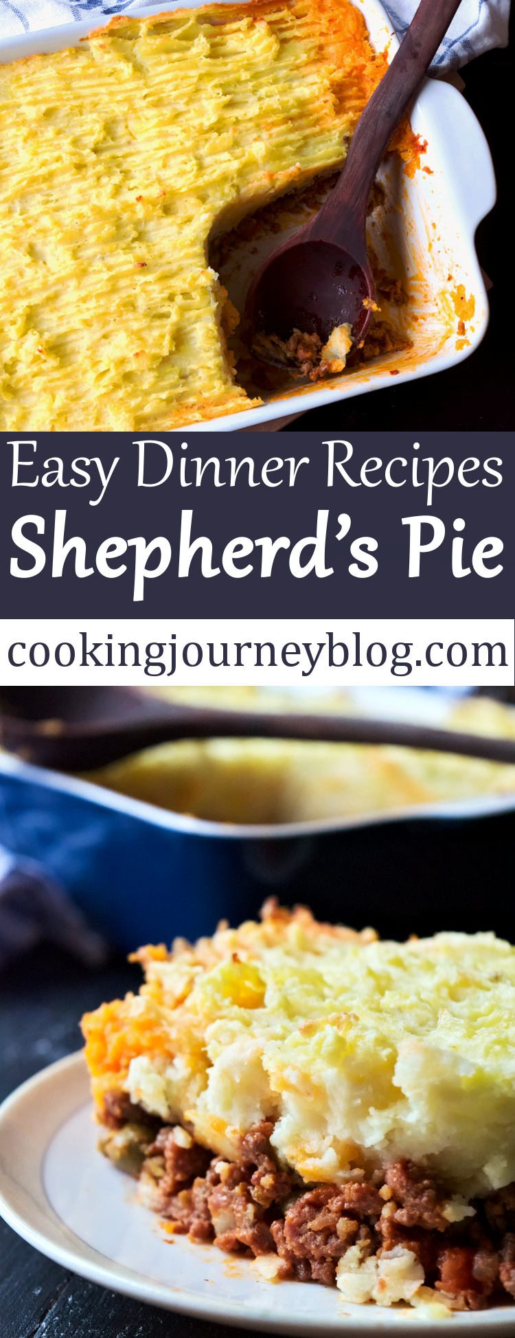 Shepherd's pie is a classic British dish that any one should try at least once in a lifetime! This Shepherd's pie has layers of beef and lamb, vegetables, covered with potato mash. Wonder what to cook for dinner? Try this simple and filling meat pie. Turn meat and potatoes into one of your dinners!