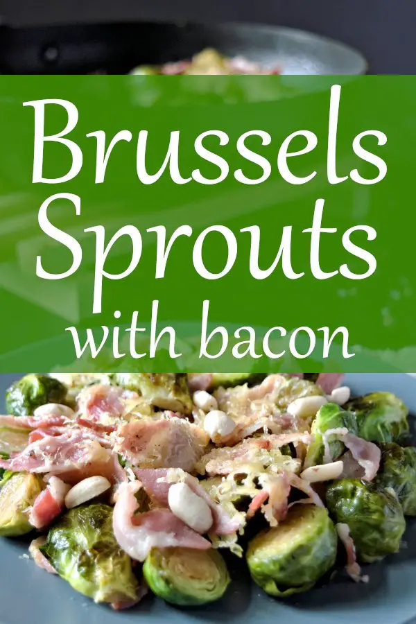 Brussels sprouts with bacon and balsamic is an ultimate side dish! I love how easy it is to make and prepare a one pan dinner or lunch. Classic warm side dish for Thanksgiving or Game Day. #brusselssprouts #sprouts #thanksgivingrecipes
