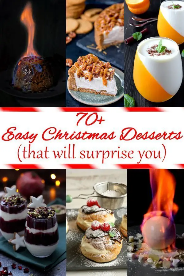 Easy Christmas Desserts (that will surprise you). Most delicious dessert recipes, cakes, cookies. #christmasdesserts #xmastime