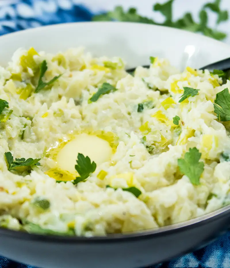 Mashed Cauliflower Colconnan with butter