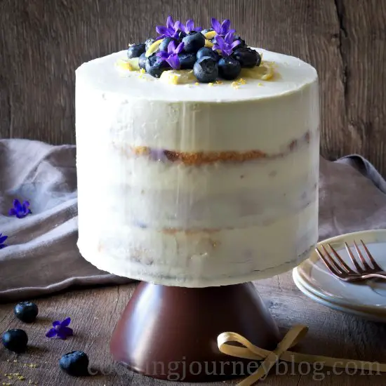 Lemon Blueberry Cake - Cooking Classy