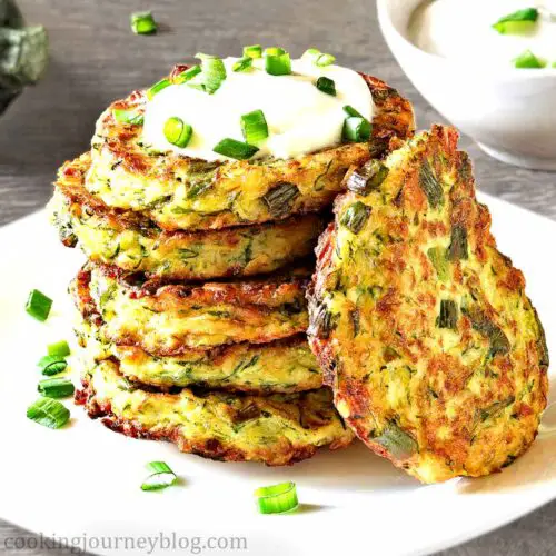 Easy Zucchini Fritters (Step by Step Recipe) - Cooking Journey Blog