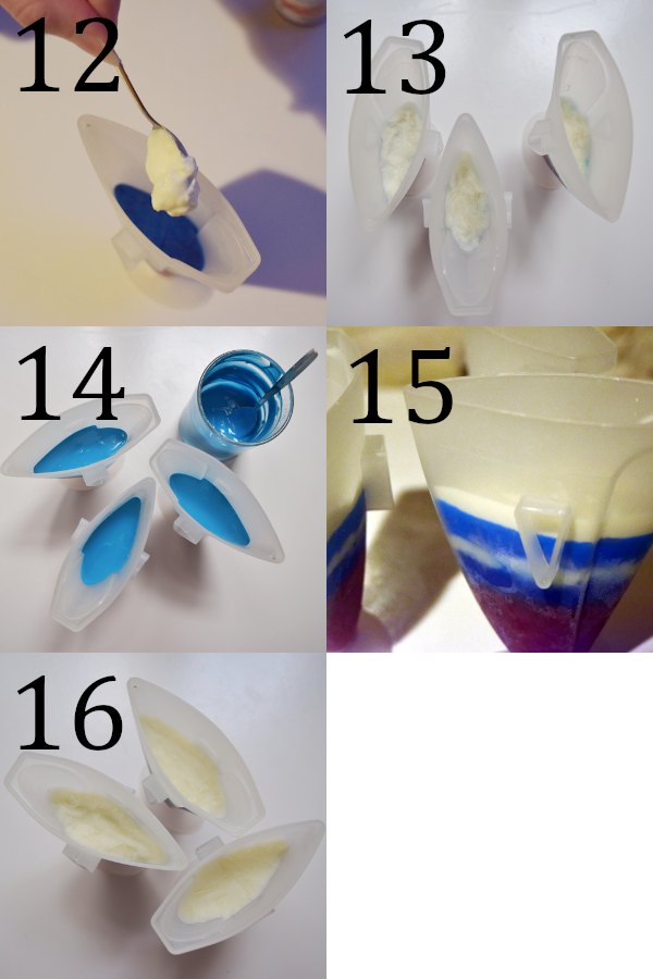Homemade Yogurt Popsicles process 12-16