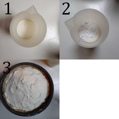 Whip cream to top banoffee pie