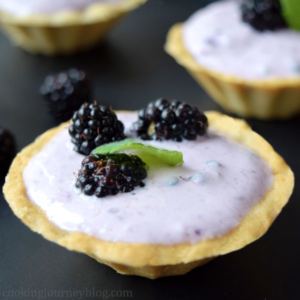 blackberry mini tarts