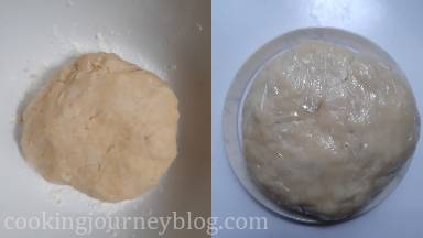 Wrap the dough in plastic and leave in the fridge for at least 1 hour.