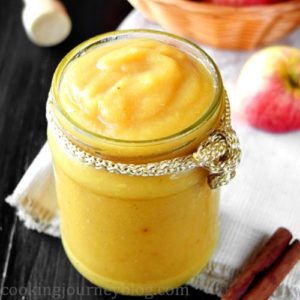 Unsweetened Applesauce Recipe in jar