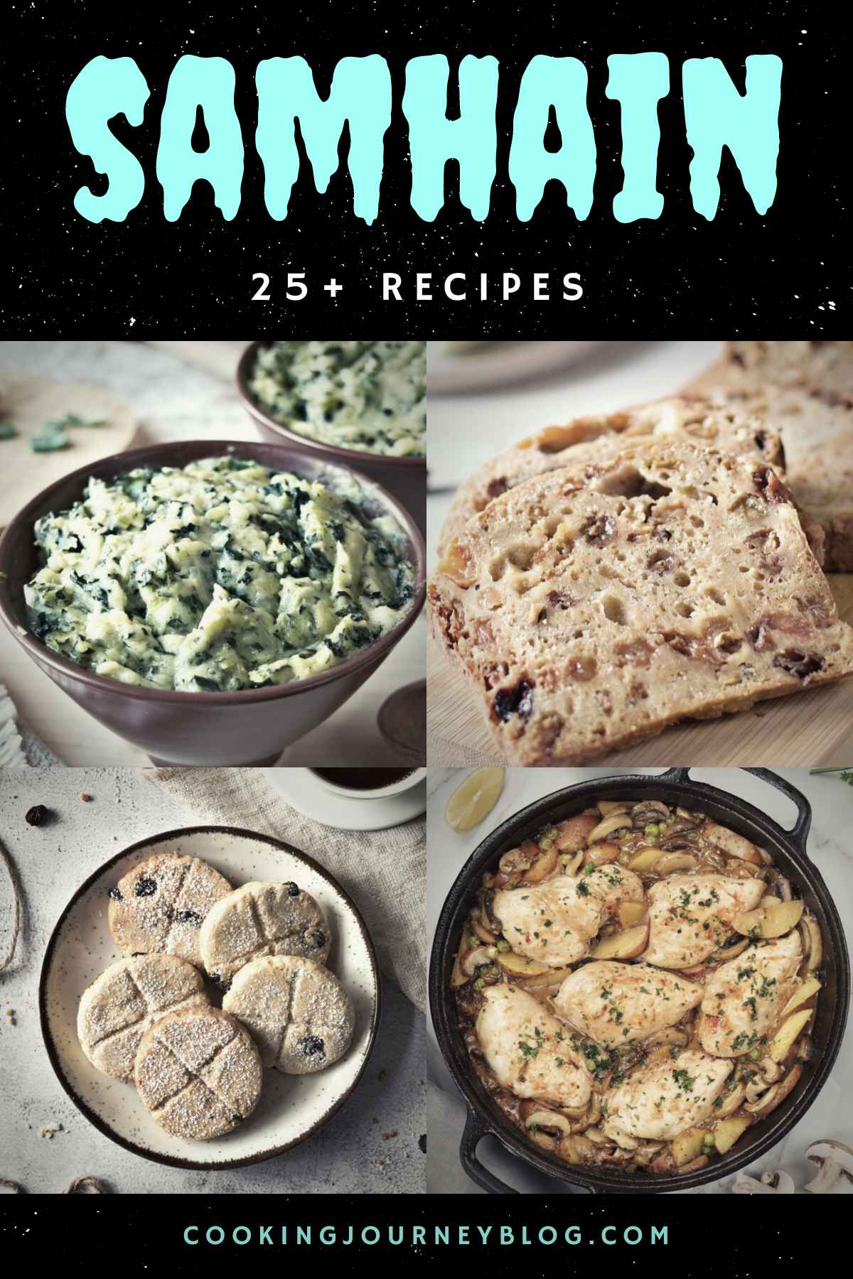 Samhain recipes: colcannon, barmbrack, soul cakes and mustard chicken