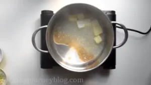 Melt butter in a pot.