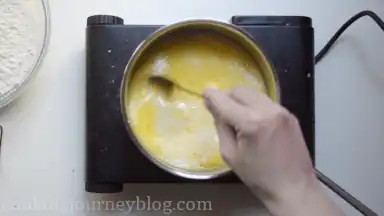 Cook, stirring, until melted. Let it cool 10 minutes.