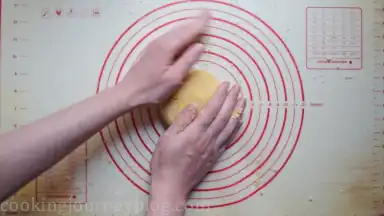 Knead the dough until well incorporated. Wrap and refrigerate 30 minutes.